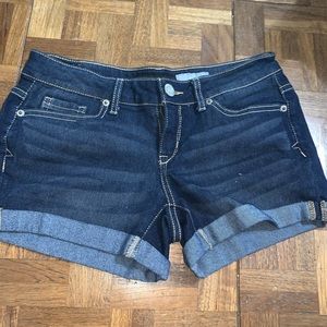 Dark blue jean shorts